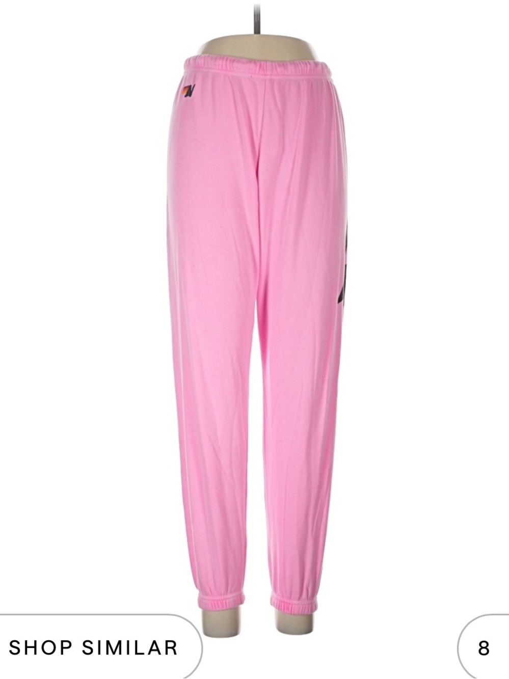 Aviator Nation Bubblegum Pink Elastic Waist Joggers
